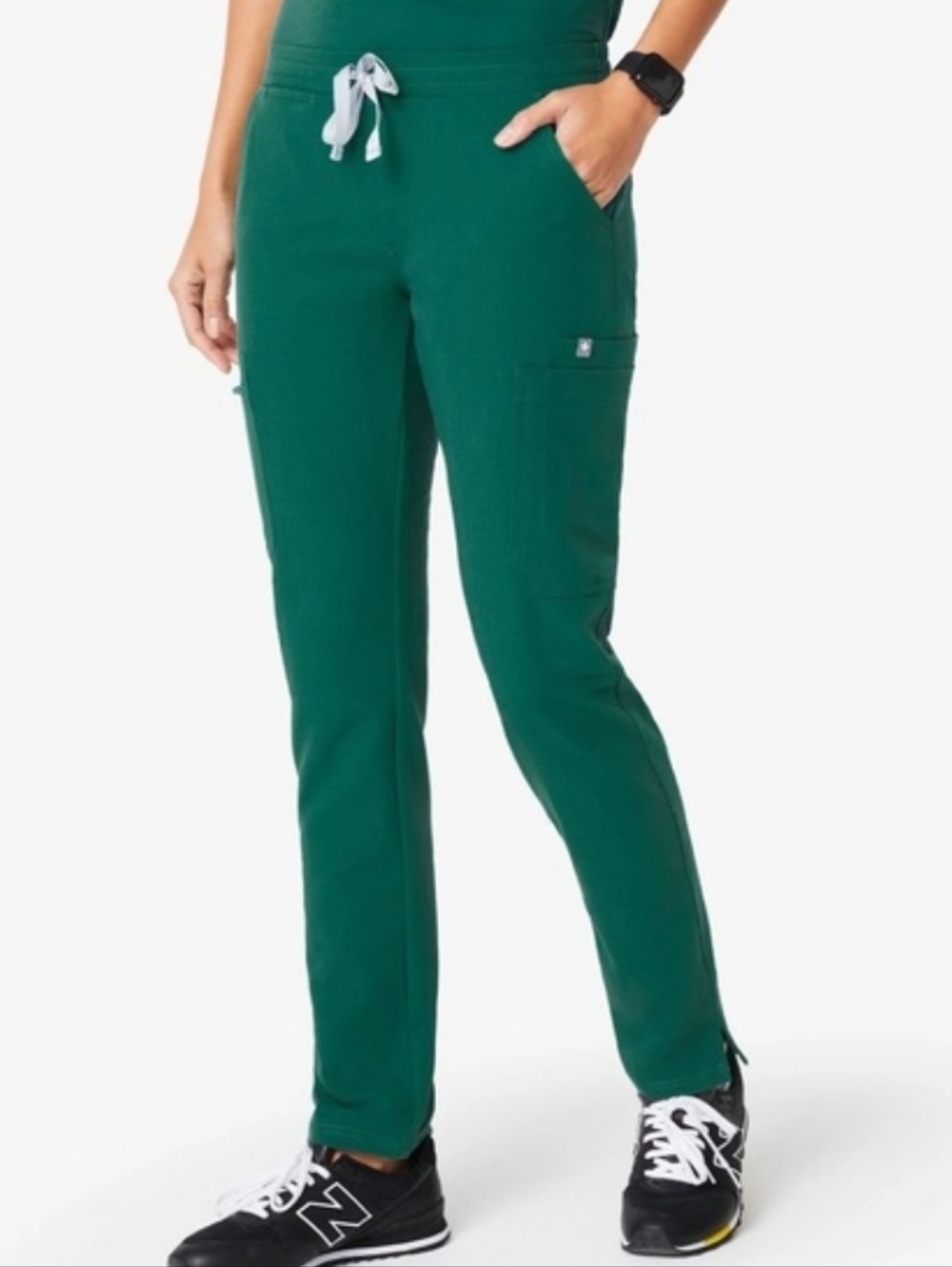 FIGS Large Yola Skinny Scrub Pants - Hunter Green